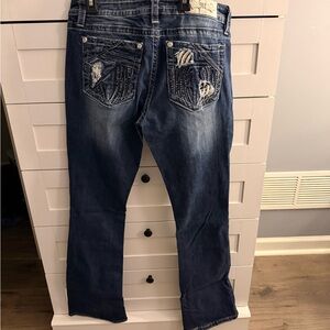 Miss Me Dark Blue Denim Jeans